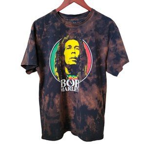 Zion Rootswear Bob Marley Custom Bleached Graphic Tee
